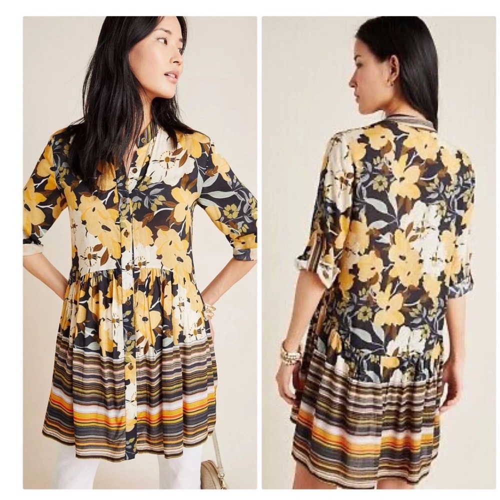 BLANK LONDON ANTHROPOLOGIE HADLEY TUNIC DRESS